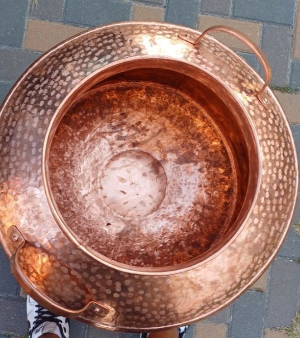 Vand cazan de 120l din cupru alimenatr