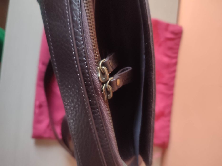 Мъжка чанта PETEK естествена кожа.