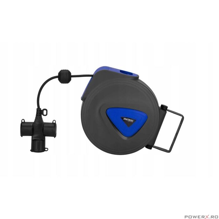 Cablu electric prelungitor cu tambur retractabil automat, 15 m,3 x 1.5