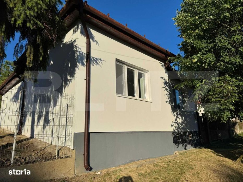 Casa de vanzare , 80 mp ,finisata recent, 25 arii teren, Teaca