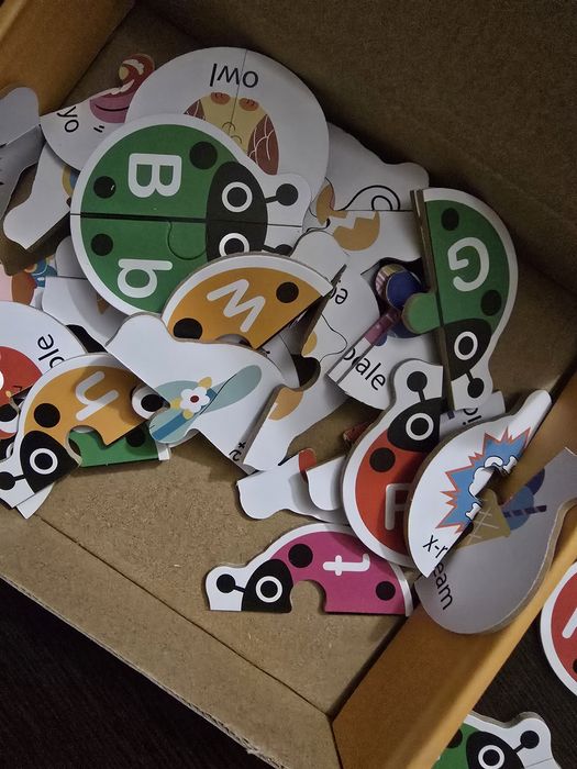 Пазл алфавит божьи коровки