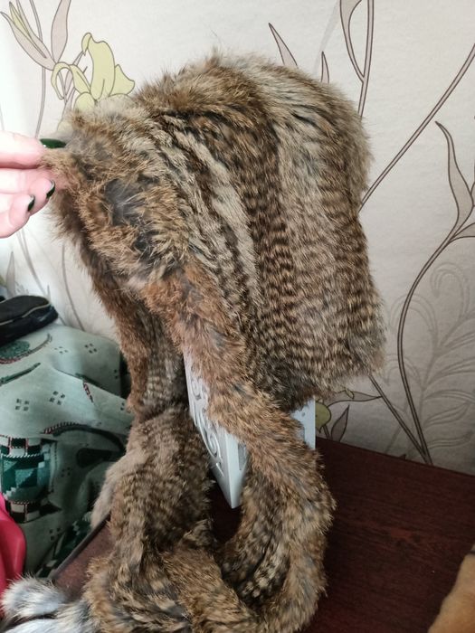 Шапка кролик натуральный