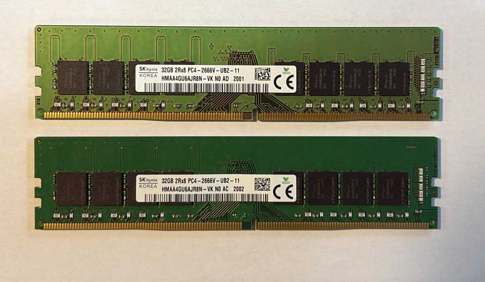 Memorie 32gb DDR4 3200, 2666, 32GB DDR4 3200 Kingston, Hynix pentru PC