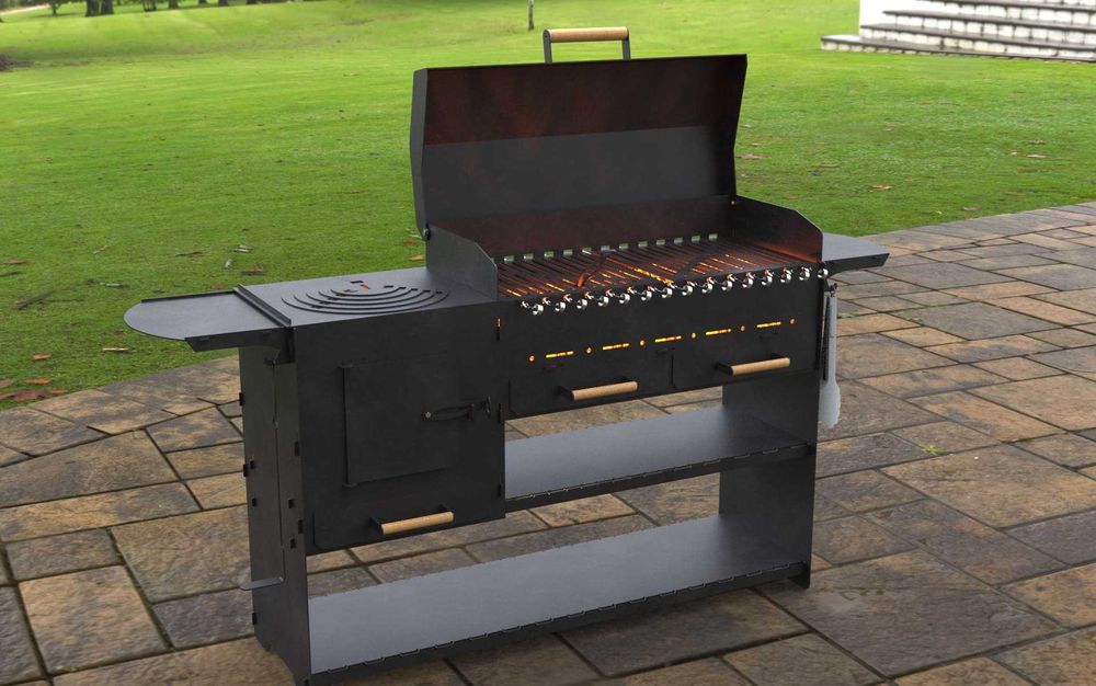 Gratar cu suport ceaun otel 3mm