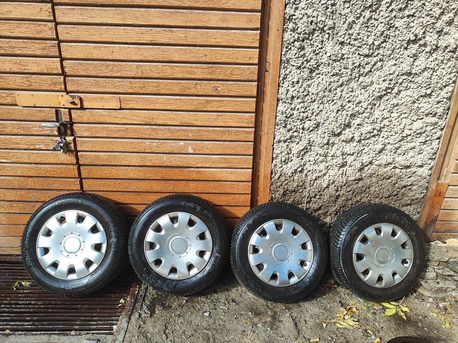 Летни гуми Nexen 195/65/15 XL  и зимни гуми Kleber с железни джанти за Мазда 3