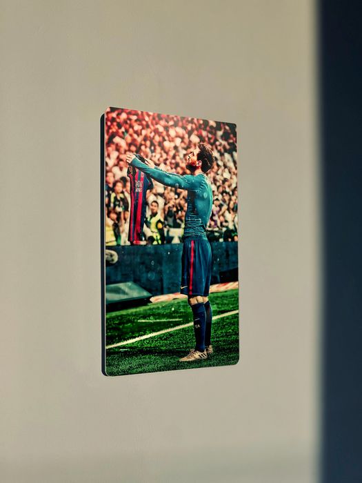 Метален футболен постер/Меси, Неймар, Ямал и др