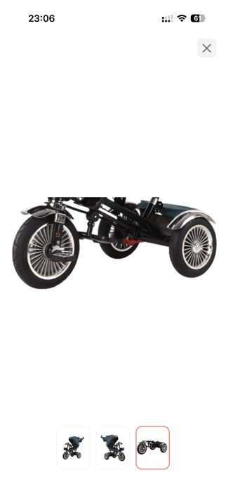 Новый детский велосипед-коляска 3в1