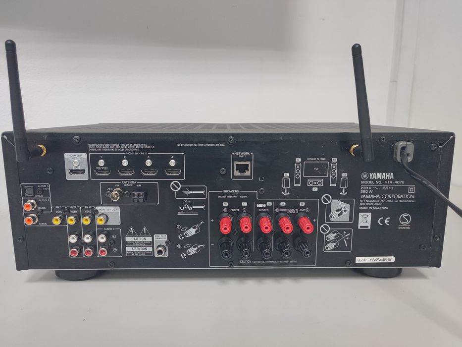 Amplificator Yamaha HTR 4072 statie 5x145W Bluetooth USB Tuner