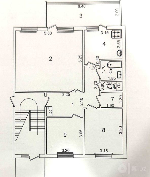 3 ком квартира на Сергели - 1