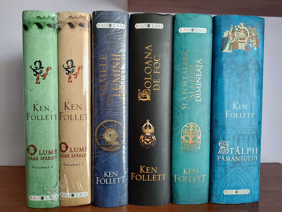 Ken Follett - seria Kingsbridge (5  titluri, 6 volume)