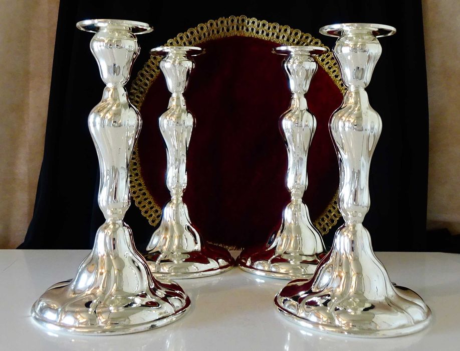 Посребрен свещник WMF,Art Nouveau.