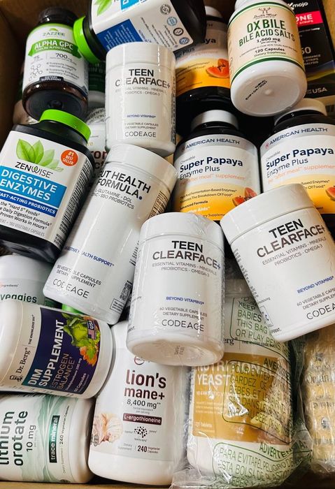 Barcha turdagi Amerika va Yevropadagi mashhur brendlar vitaminlari