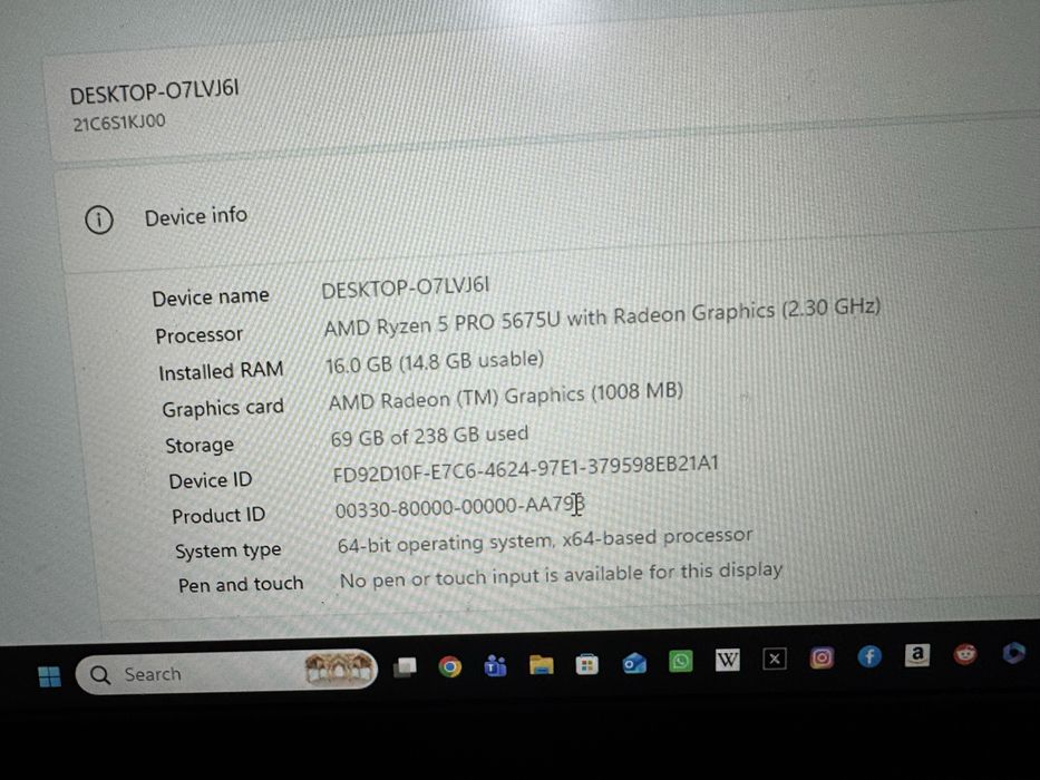 Vand laptop Lenovo Thinkpad