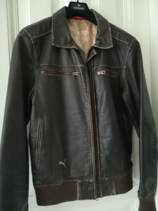 Geaca piele Puma bărbați mărimea S