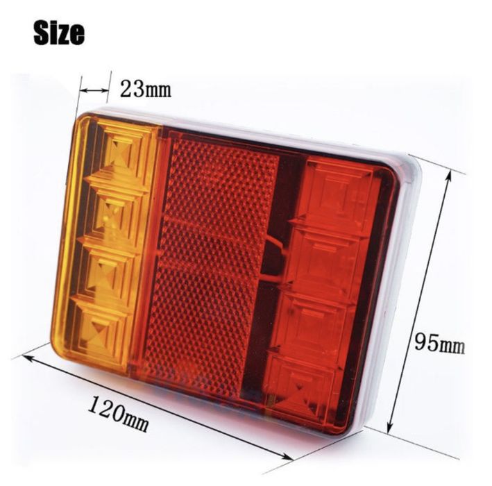 2 Броя Диодни Стопове За Ремарке Платформа Колесар Каравана