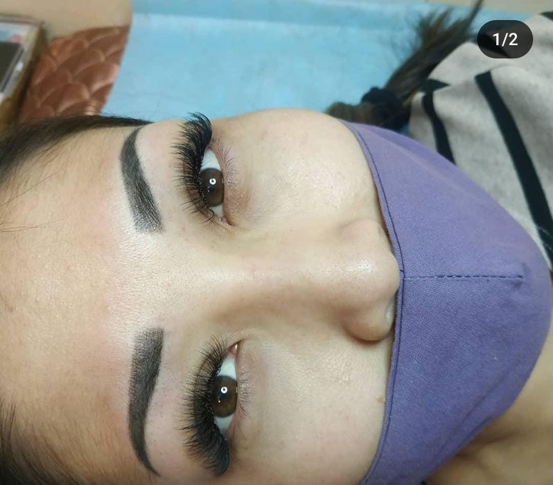 Наращивание ресниц быстро