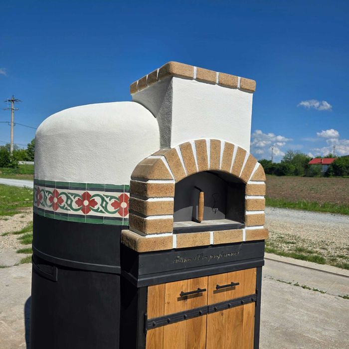Cuptor pizza mobil cu lemne pe vatră – food truck, terasă, restaurant, events