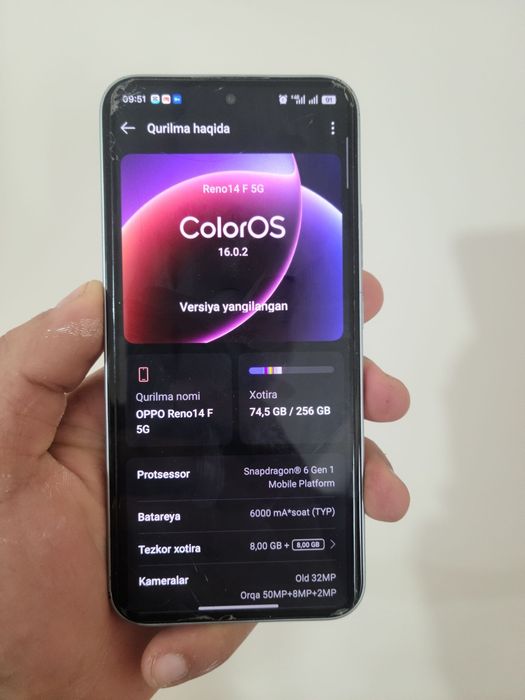 Oppo reno 14f 5g