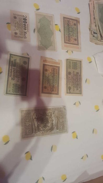 Bancnote vechii din anul 1900