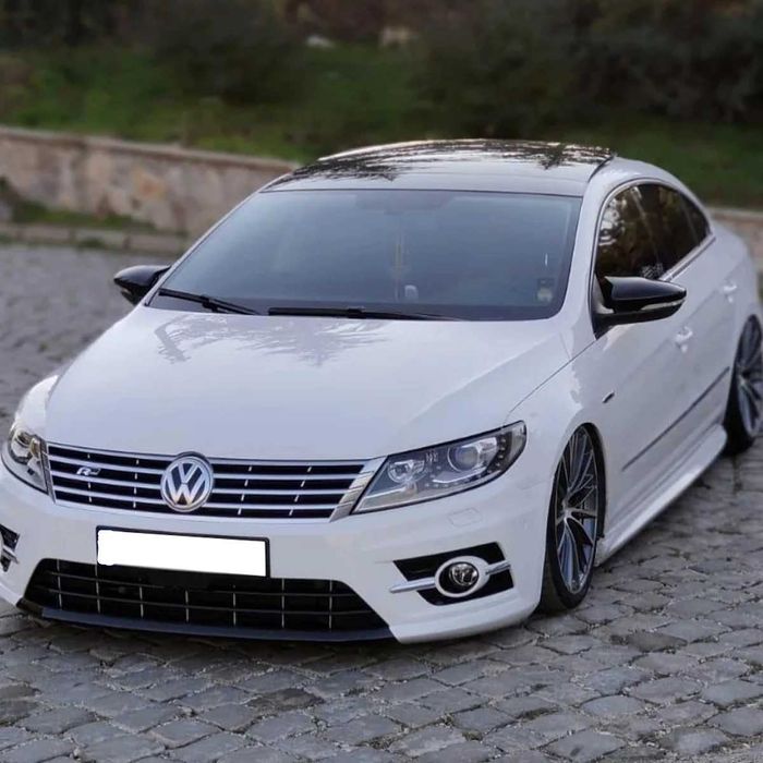 Capace Oglinzi M Style Batman Volkswagen VW Passat CC, Negru Lucios