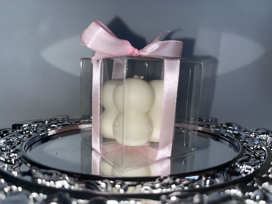 Подаръци за гости / Бъбъл свещи / Мечета от 100% соев восък