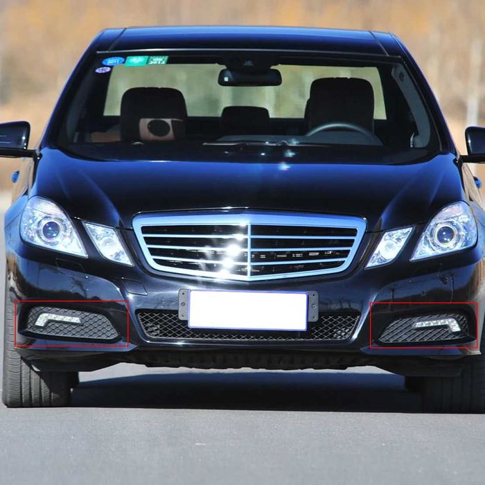 Декоративни решетки за дневни светлини DRL  за Mercedes W212 .НОВИ !