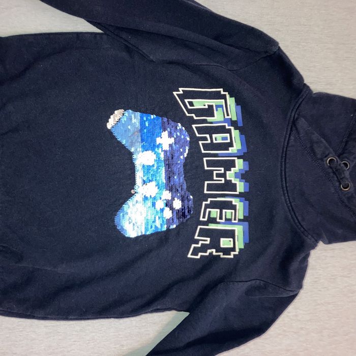 Hanorac H&M, marime 8-10 ani, model paiete reversibile