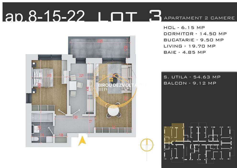 Decomandat zona verde Titan Acces facil catre metrou Teclu ikea