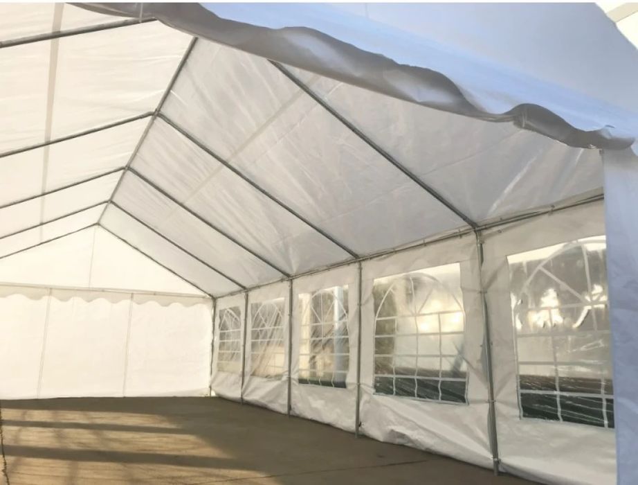 Cort evenimente, 4x10 M, Cort PE, Alb