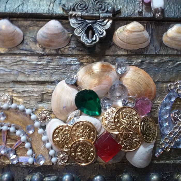 Пиратский сундук-шкатулка