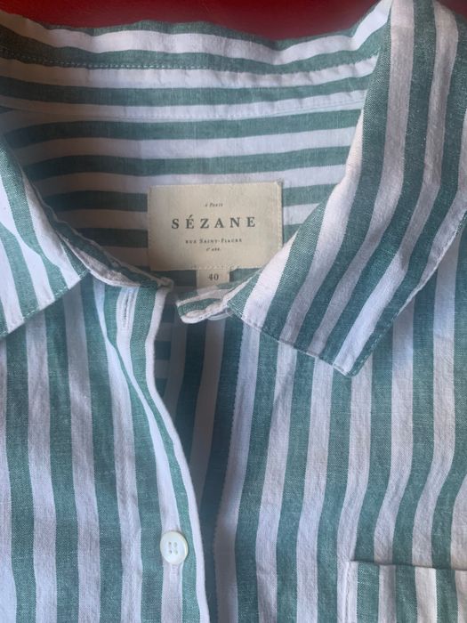 Дамска риза райе Sézane Paris, размер 40(М/L)