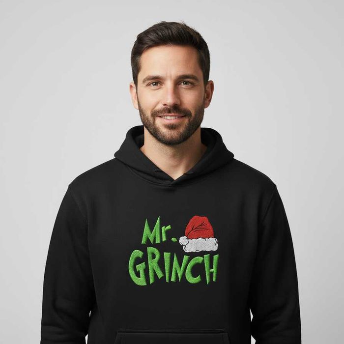 Hanorac Brodat de Crăciun – „Mr. Grinch”