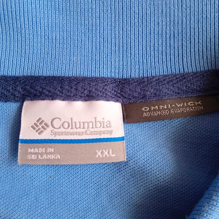 КАТО НОВ COLUMBIA XL/XXL Omni-Wick Advanced Evaporation Azure Polo-Shirt поло-шърт тениска с яка Колумбия