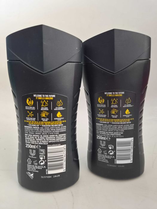 1 бр-2.99€ 3 бр-6.99€ AXE душ гел 3в1 250мл, микс аромати