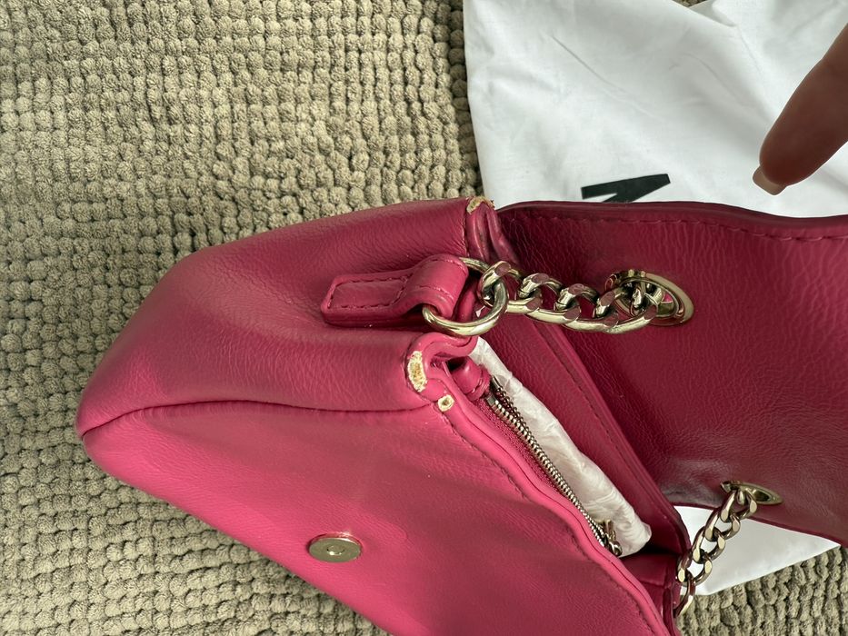 Цикламена чанта Love Moschino