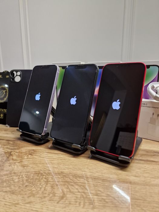 IPhone 14 5G de 128GB ca NOI cu 100% Baterie Folie Husă și Încărcător 35w nou