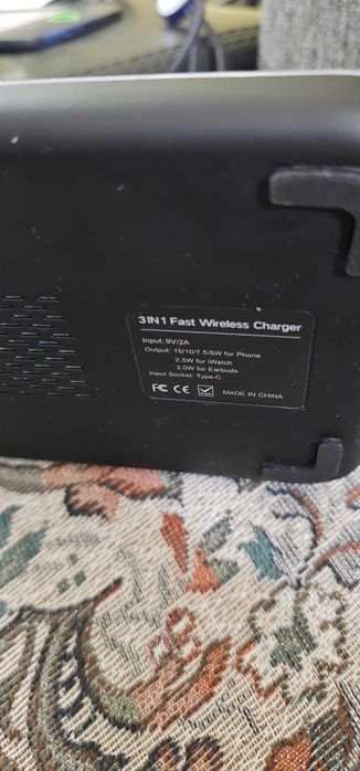 incarcator fix wireless fast charger 3in1
