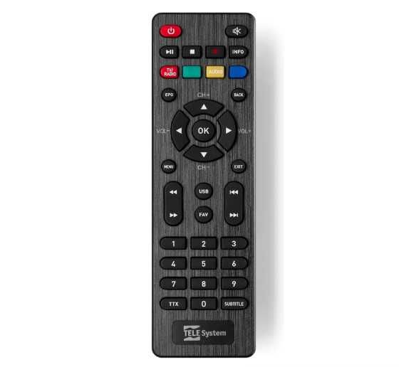 ТВ декодер TELE System TS4020 с двоен DVB T/T2 и DVB-S/S2