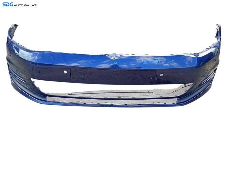 Bara Spoiler Fata cu Locas Senzori Parcare Culoare LH5X Volkswagen Golf 7 Break Combi 2013 - 2017 Cod 5G0807221 [LC0514]