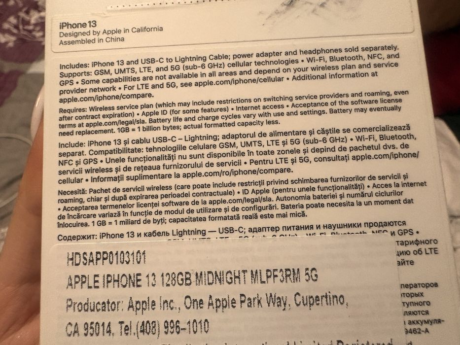 Vând Iphone 13, 128 gb