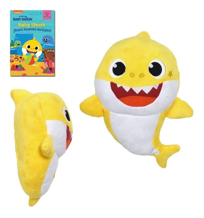 Jucarie Plus Baby Shark Set 3 Rechini Colorati