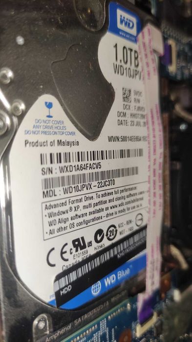 Хард диск за лаптоп HDD WD 1TB 100%