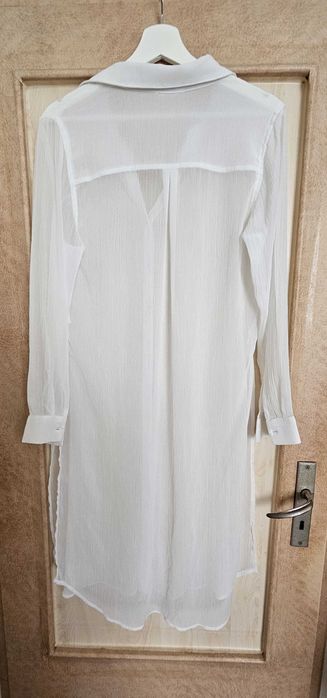 Бяла плажна рокля