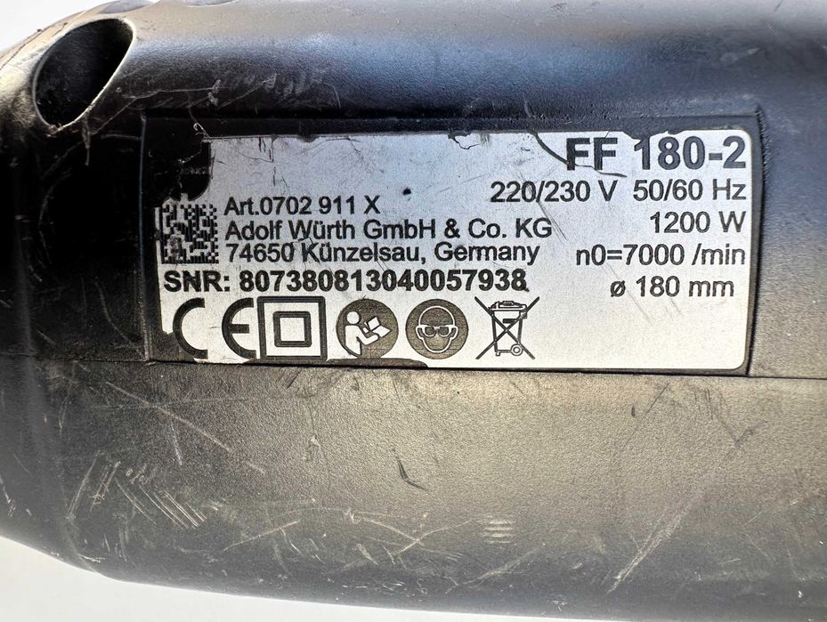 Wurth FF 180-2 -Професионална фреза за рязване на рамки на врати и про