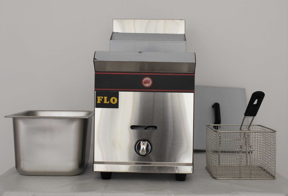 REDUCERE Friteuza  profesionala gaz butelie 8l+8l -TRANSPORT GRATUIT