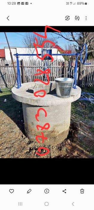 Tuburi beton pentru fantani,, fose,, camine apometru montaj transport