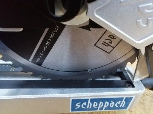 Circular culisant scheppach 216 mm 2000w