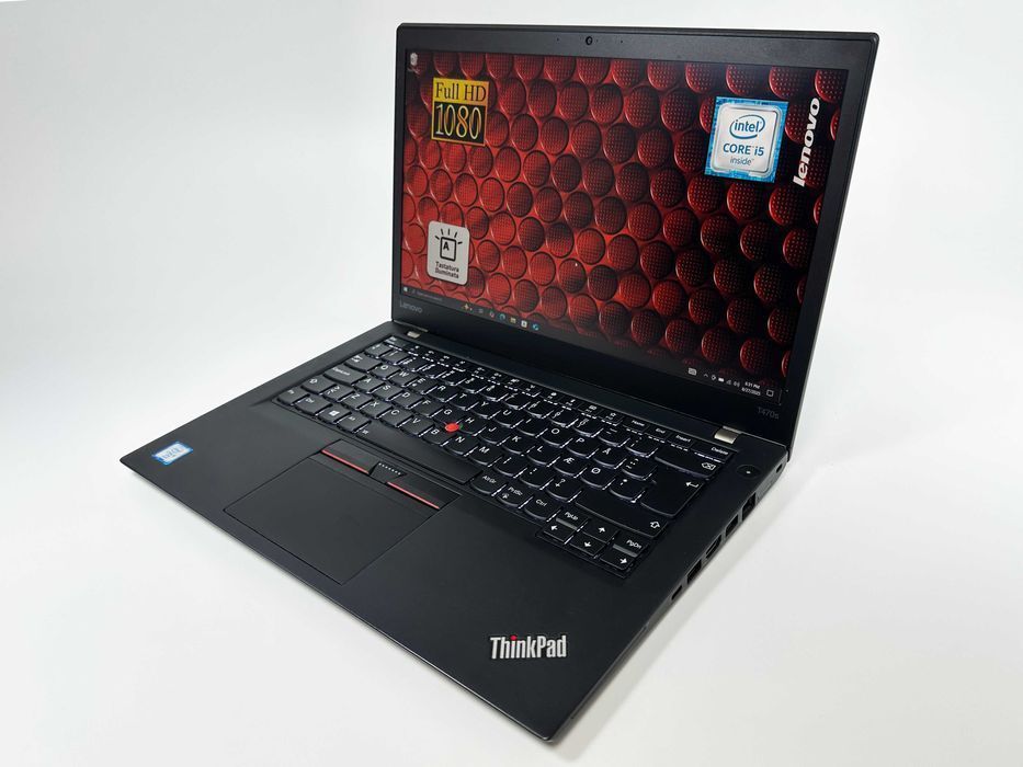 Laptop Lenovo Thinkpad T470s Intel i5 20 gb ram 256 gb ssd Ecran 14 inch Full HD Gama business Carcasa magneziu Ultraslim Factura si Garantie 1 an