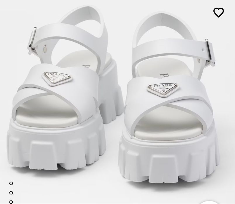 Дамски бели сандали Prada