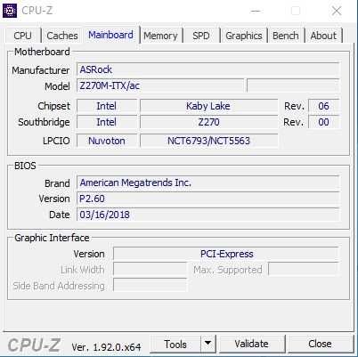 Asrock Z270M-ITX/ac дънна платка за Intel процесори сокет 1151